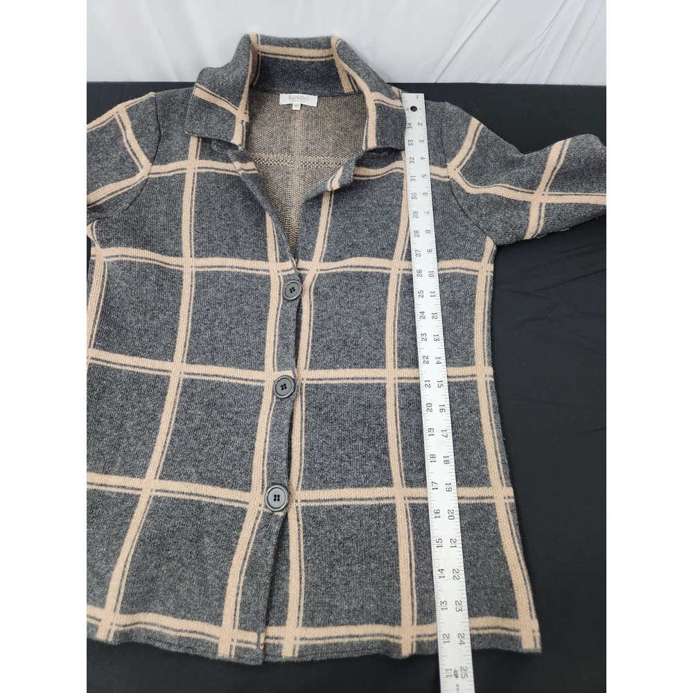 Bartolini Cardigan Sweater Size M Made in Italy Wool Viscose Cashmere Blend - Picture 5 of 6